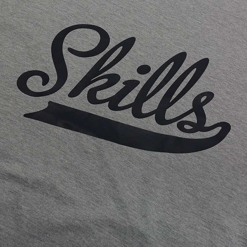 мужская серая футболка Skills Classic Script Classic Script-grey - цена, описание, фото 2